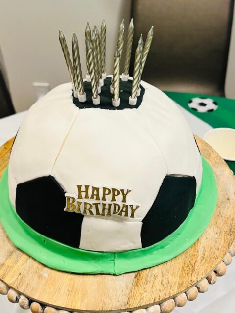 Goal Getter Soccer Ball Cake